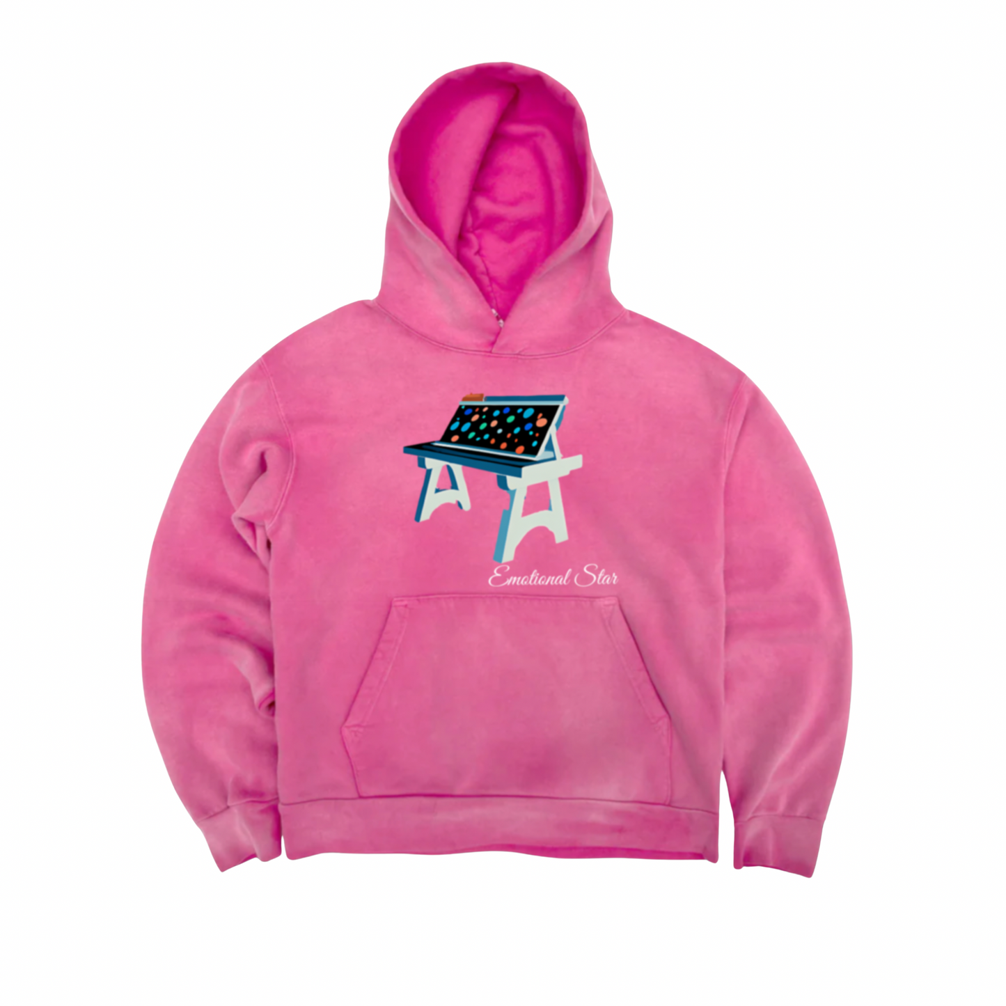 Pink Canvas Hoodie